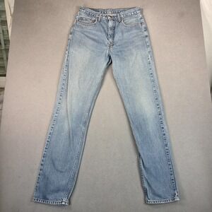 VTG Levis Orange Tab Jeans Men 30x34 Blue Distressed 615 Slim Straight Tag 34x36